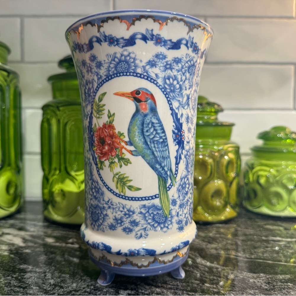Chinoiserie Bird Vase